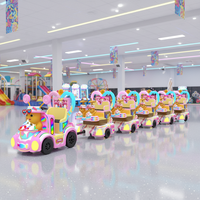 Tren Eléctrico Comercial Sin Rieles de Dibujos Animados Lindos y Divertidos para Parques de Atracciones y Centros Comerciales de Alto Tráfico