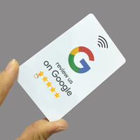 Cartes de visite numériques personnalisées pivotantes U-Card RFID NFC pour avis Google et médias sociaux, étanches et résistantes aux intempéries, ISO 14443A