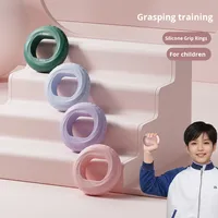 Anneau de renforcement de la main à cinq doigts en silicone double résistance pour femmes et enfants, fitness et santé, massage