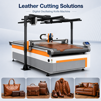 Máquina de Corte Automática con Cuchilla Vibratoria para Cuero Ignífugo, Cuero Impermeable y Cuero Resistente al Aceite, Equipo CNC