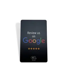 Commercio all'ingrosso programmabile RFID Card NFC Google Review Card per Google Review biglietto da visita Sim