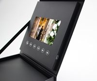 Boîte à musique magnétique personnalisée avec écran LCD 4 pouces, carte de vœux imprimée sur mesure pour présentation en gros