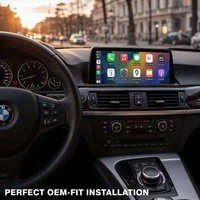 Lecteur GPS à écran tactile sans fil CarPlay & Android Auto pour BMW X5 E70/X6 E71 avec support de tableau de bord et système d'exploitation Linux
