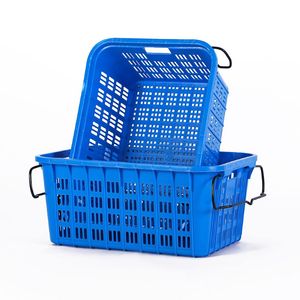 Crates Egg Transport Plastic Pallet Crates Storage Box With Handel For Supermarket Vegetable Egg Transport Customized Logo