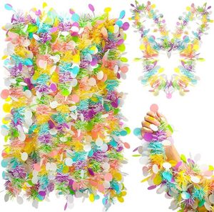 Guirlandes torsadées en tinsel HLC de 2 m x 9 m de large, couleur macaron, pour décorations de fête printanière et de jardin - Product Image 2