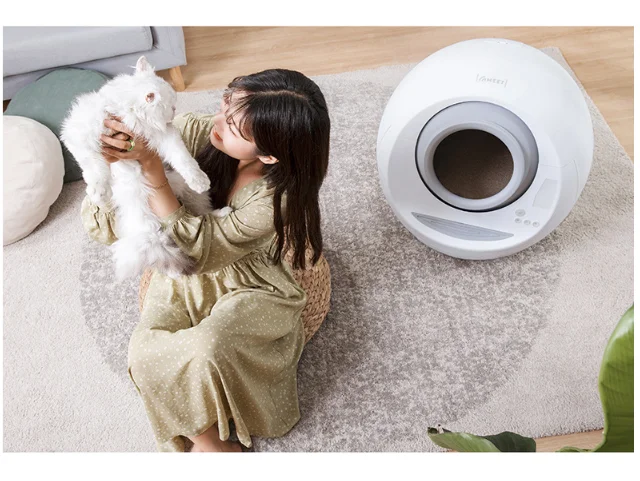 Automatic Cat Litter Toilet New Electric Automatic Cat Litter Box Self Cleaning Luxury Fully Enclosed 1162-002