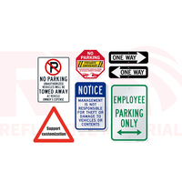 Panneau de signalisation routière réfléchissant personnalisé, résistant aux UV, interdiction de stationnement, chantier de construction, panneau d'avertissement, signalisation réfléchissante en aluminium