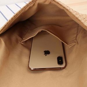 Summer Women Handmade National Portable Water Resistant USB <b>Small</b> Woven Paper Crossbody Single Shoulder Bag for Seaside Vacation - Product Image 6