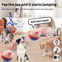 Nouvelle balle interactive pour chien, rechargeable par USB, mignonne, en forme de cochon, imperméable, écologique, électronique, active et mobile