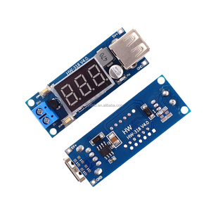 YIXINTAI DC-DC step-down <strong>power</strong> <strong>supply</strong> buck <strong>module</strong> 6.5v/12V ~ 40V to 5V converter +voltage meter USB charging for mobile phone - Product Image 1