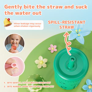Usine en gros verre enfants gobelet 304 acier inoxydable sans BPA enfants tasse déversement <span class=keywords><strong>Prood</strong></span> enfants tasses avec paille - Product Image 5