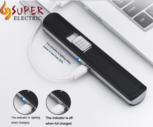 Encendedor Electrónico USB Recargable, Encendedor de Cigarrillos a Prueba de Viento, 280mAh, Encendedor para Barbacoa con Indicador de Batería e Interruptor de Seguridad - Product Image 2