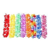 JK-FG-006 coloré 1m de long fleur de soie artificielle hawaïenne leis couronne de tête de fleur