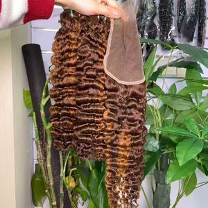 Wholesale SDD Burmese <b>Curly</b> Raw <b>Hair</b> 100% Unprocessed Virgin Cambodian <b>Hair</b> Extensions HD Lace Frontal Wigs for Black Women - Product Image 4