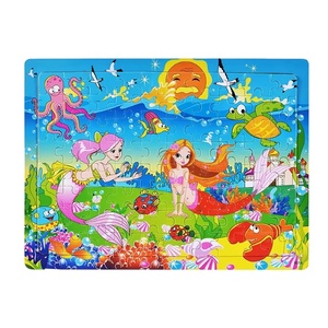 Puzzles Montessori en bois pour enfants de 1 à 3 ans, 80 pièces, pour garçons et filles, jouet de voyage, apprentissage éducatif - Product Image 1
