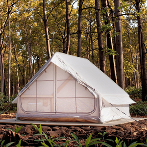 เต็นท์กันน้ำสำหรับการตั้งแคมป์ในบ้านกลางแจ้งสี่ฤดูเต็นท์แบบปรับได้ผ้าอ๊อกซ์ฟอร์ดพร้อมหน้าต่างตาข่ายและประตูสำหรับการใช้งานตลอดทั้งปี - Product Image 6