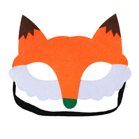 Masques de fête en feutre à prix d'usine, masques de cosplay taille main, accessoires photo pour festivals, masques de chat animal sauvage pour enfants
