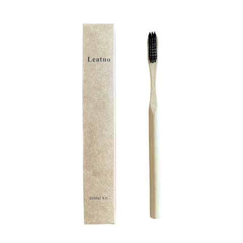 Wholesale Biodegradable Eco Friendly Charcoal Tooth Brush Bambu Natural Handle Soft Bristles Bamboo Toothbrush