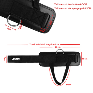 Nouvelle sangle de cheville réglable en cuir de vachette avec boucle en D pour l'entraînement, le fitness, la musculation et les exercices de gym - Product Image 4