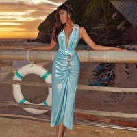 Diseño personalizado Impresión digital Casual Sexy Cover-Up Sarong Wrap para la playa
