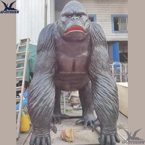 Statue animatronique grandeur nature de chimpanzé et de gorille pour centre commercial et aéroport, personnalisable - Product Image 3