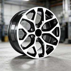 Nouvelles <span class=keywords><strong>jantes</strong></span> en alliage flocon de neige noires 2026 de 20 à 28 pouces 6x139.7 pour Chevrolet Silverado 1500 GMC Denali Cadillac Escalade - Product Image 1