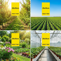 Pièges collants jaunes pour insectes volants, anti-mouches à fruits, anti-pucerons, plaques adhésives pour insectes, papier collant anti-moucherons