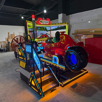 Machine d'arcade de course à trois écrans Yuto à monnayeur, simulateur de course commercial, prix d'usine, version anglaise, vente chaude