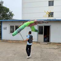 Nouveau sac à dos gonflable en forme de faucon vert pour exposition sur le thème du zoo