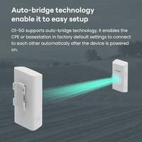 Pont sans fil extérieur Tenda O1-5G 867 Mbps 9dBi Point à Point Préconfiguré 5.8GHz CPE Boîtier étanche IP65 2kit