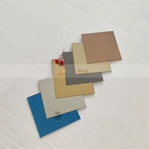 EX491 Luxury <b>Mirror</b> Stainless Steel <b>Sheet</b> Decorative Panel for Hotel Lobby Wall Custom Made - Product Image 1