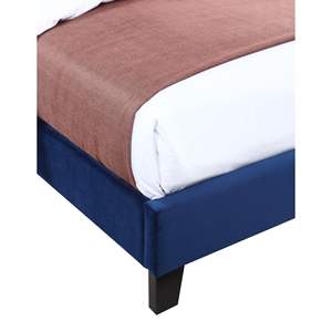 DB Wallace & Bay Luma Blue <b>Queen</b> <b>Size</b> Upholstered <b>Bed</b> Elegant Soft <b>Bed</b> <b>with</b> <b>Storage</b> for Home Use - Product Image 3