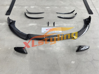 Kits aérodynamiques en fibre de carbone véritable pour Mercedes W218 CLS63 2016, lèvre de séparateur avant, diffuseur arrière, jupe latérale, spoiler