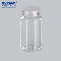 HOPECK Bouteille en PET de qualité médicale 5-120 ml, couleur et logo personnalisés pour flacons vides de pilules/capsules/vitamines avec bouchon à vis