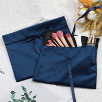 Boîte-cadeau d'enveloppe de satin de velours imprimé de logo personnalisé sac d'enveloppe d'emballage pochette d'enveloppe de velours de poussière cosmétique d'enveloppe de sous-vêtements doux