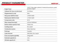 Moteur à essence 168FA 5,5 hp à 4 cylindres refroidi par Air en vente
