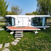 Capsule spatiale de luxe pour hôtel-resort, petite maison mobile, capsule spatiale de fabrication industrielle