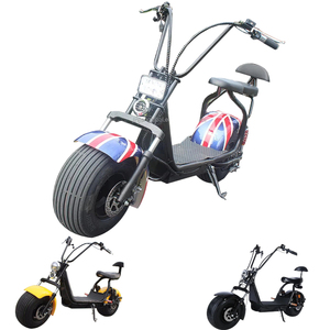 Venta al por Mayor de Motocicletas Eléctricas Citycoco de Largo Alcance, 60V1000W 1500W 2000W, con Neumáticos Anchos - Product Image 1