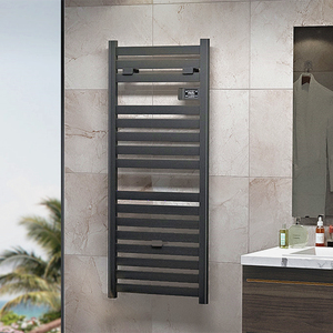 <span class=keywords><strong>Radiateur</strong></span> de salle de bain en anthracite pour <span class=keywords><strong>chauffage</strong></span> <span class=keywords><strong>central</strong></span>, porte-serviettes chauffant, 1200 x 500 mm - Product Image 1