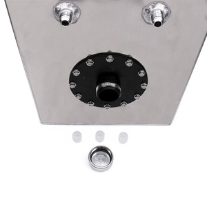 Tanque de Combustible Rectangular de Aluminio de 60L, Tanque de Combustible Modificado Universal para Autos de Carreras con Sensor de Nivel, Disponible en Negro/Plateado - Product Image 5