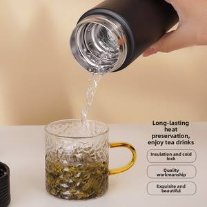 Termo <span class=keywords><strong>Xile</strong></span> de Acero Inoxidable de Gran Capacidad para Hombre, 500 ml, Taza de Agua Portátil para Negocios, Diseño Moderno y Simple, Láser - Product Image 4