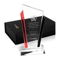 Trophée en cristal sur mesure CTR-207, trophée en verre acrylique pour cadeaux d'entreprise, souvenirs