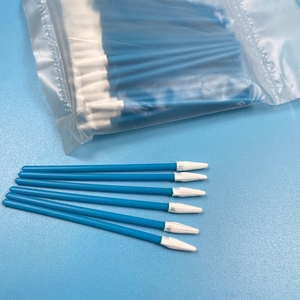 76mm 100 Micro Hisopos Electrónica Limpio Bastoncillo de algodón con mango <span class=keywords><strong>azul</strong></span> <span class=keywords><strong>Punta</strong></span> de lanza de poliéster - Product Image 3