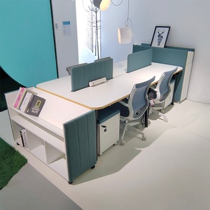 MEET&CO Modern Design Office Workstation Partition <b>Table</b> <b>Desk</b> 2.4.6 Person Capacity Factory Wholesale Furniture for Home Office - Product Image 3