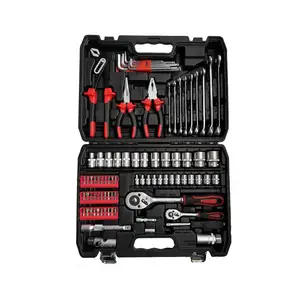 85 Pcs 1/2" &1/4"Dr. Tools set, drill machine set hand tools,tools box set mechanic