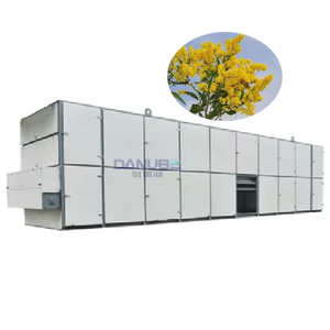 Energy Saving Herb Continuous Mesh Belt Dryer Flower Solidago Decurrens Drying Production Line - Product Image 1
