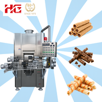 Machine à gaufrettes électrique entièrement automatique à quatre rangées pour l'industrie alimentaire, production de biscuits, acier inoxydable, haute productivité