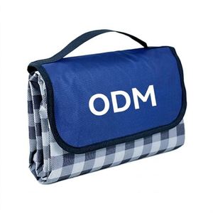 Manta de Picnic Oxford 600D con Logotipo Personalizado, Base de PVC Impermeable, Alfombra Plegable Resistente a la Humedad para Acampar, Playa, Césped, Parque, Senderismo - Product Image 1