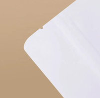 Sachets debout en papier artisanal blanc Sacs d'emballage alimentaire en papier kraft à fermeture éclair doypack avec fenêtre
