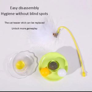 Juguete para Gatos con Plumas y Catnip, Divertido, Removible, Combinable, en Forma de Vaso - Product Image 4